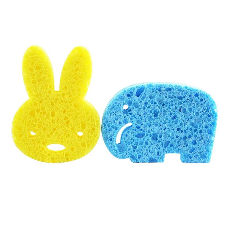 Face Round Makeup Remover Tools Natural Wood Pulp Sponge