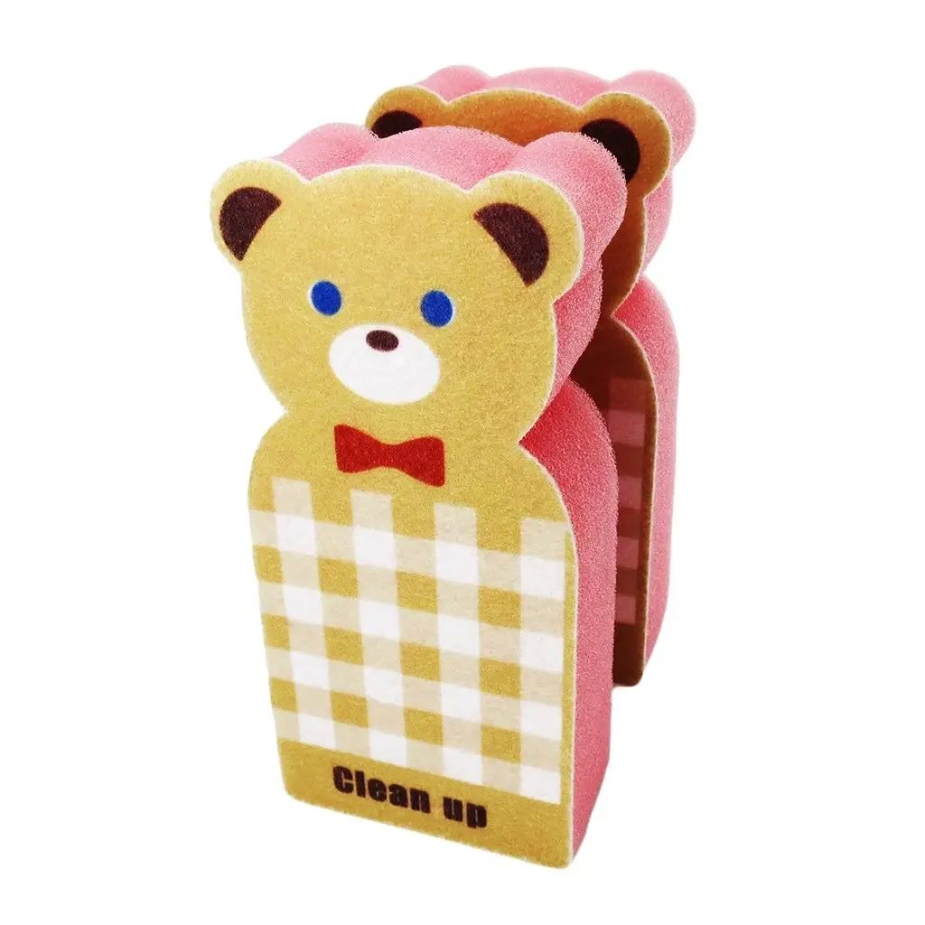 Sponge na May Hugis ng Oso na Naka-print na Non Woven Sponge