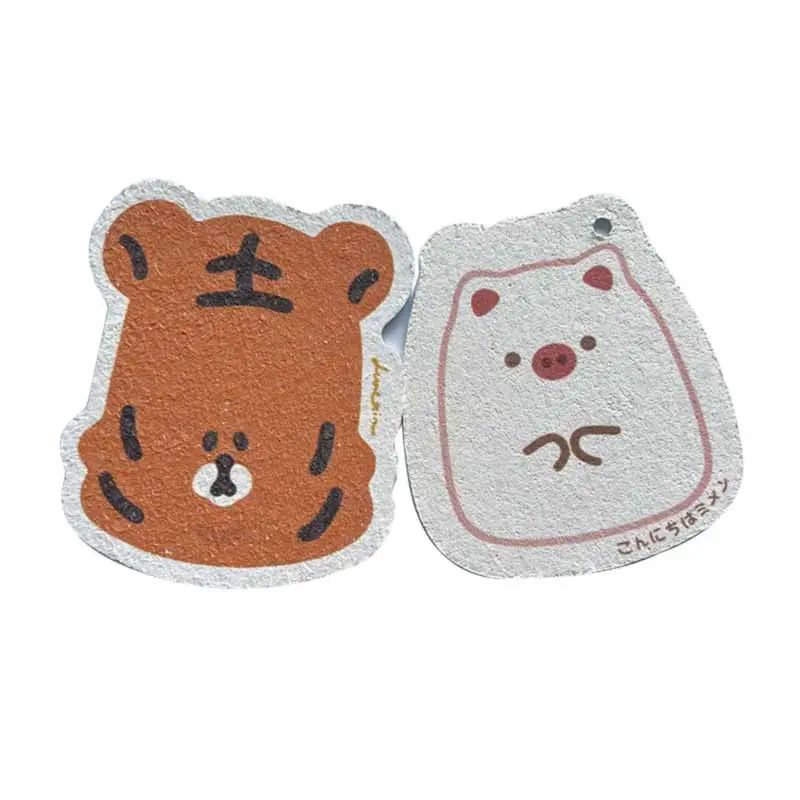Direktang Pagbebenta Cartoon Tiger Bear Compressed Cellulose Sponge