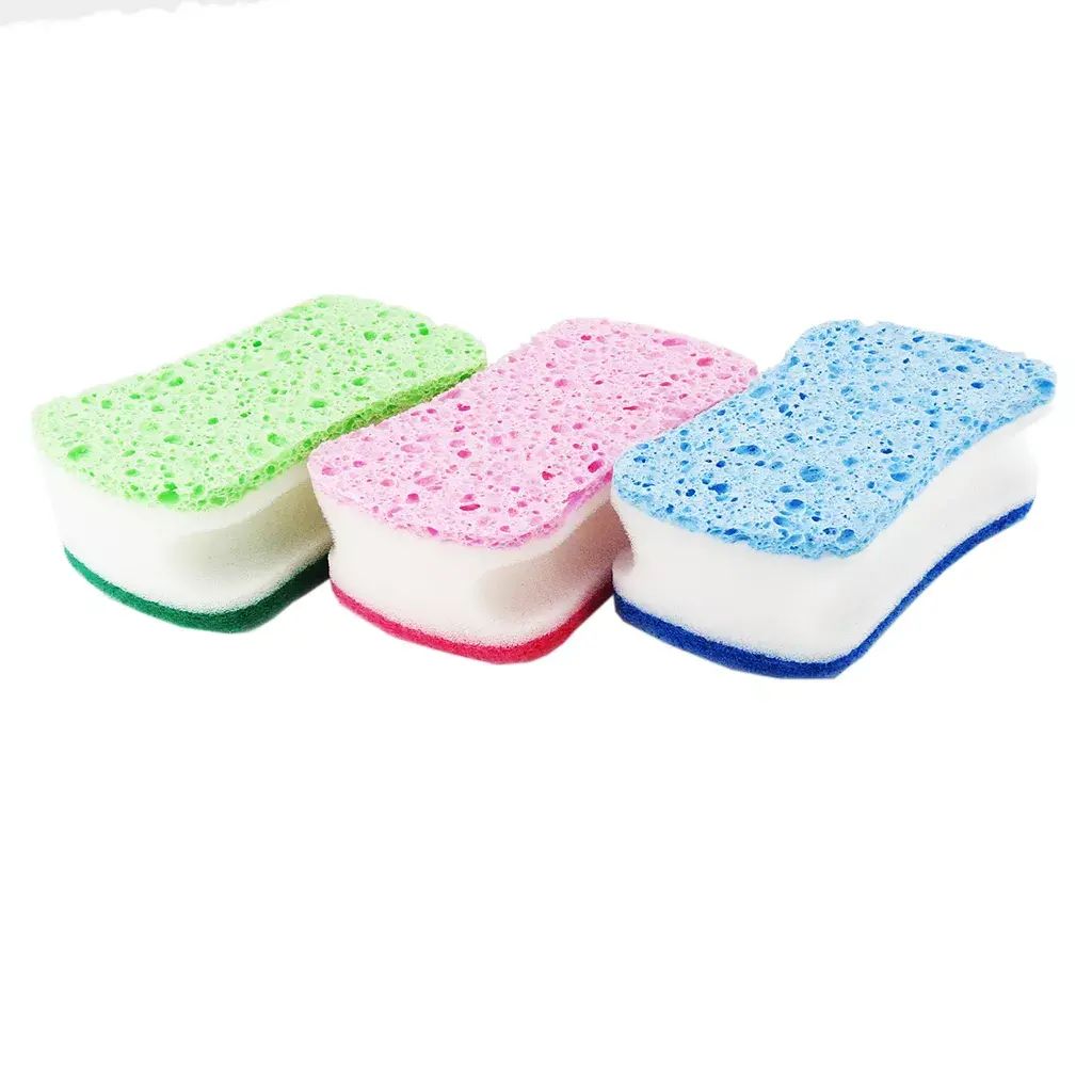 Three-Ply Kitchen Sponge na Panghugas ng Pinggan Sponge