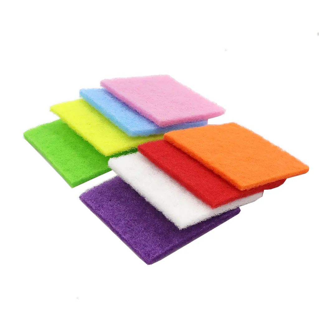 Makukulay na Scouring Pads Sponge Cleaning Dishcloths Bowl Scrubbers para sa Kusina