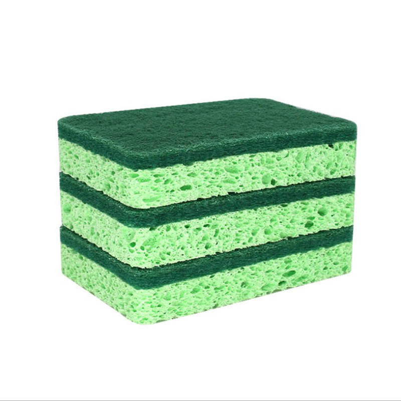 Eco-friendly na biodegradable kitchen scrub cellulose sponge