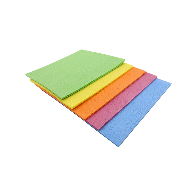Wholesale Swedish Kitchen Cleaning Colorful Printing Wood Pulp Sponge Dishcloth Cellulose Cloth Pop up Cleaning Cloths